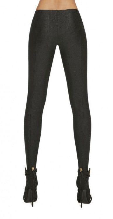 BasBleu Sunshine Tights - Ultra opaque glossy tights with a sewn back-seam and elasticated waistband. This item is like a garment, it is the quality of a legging but with feet.