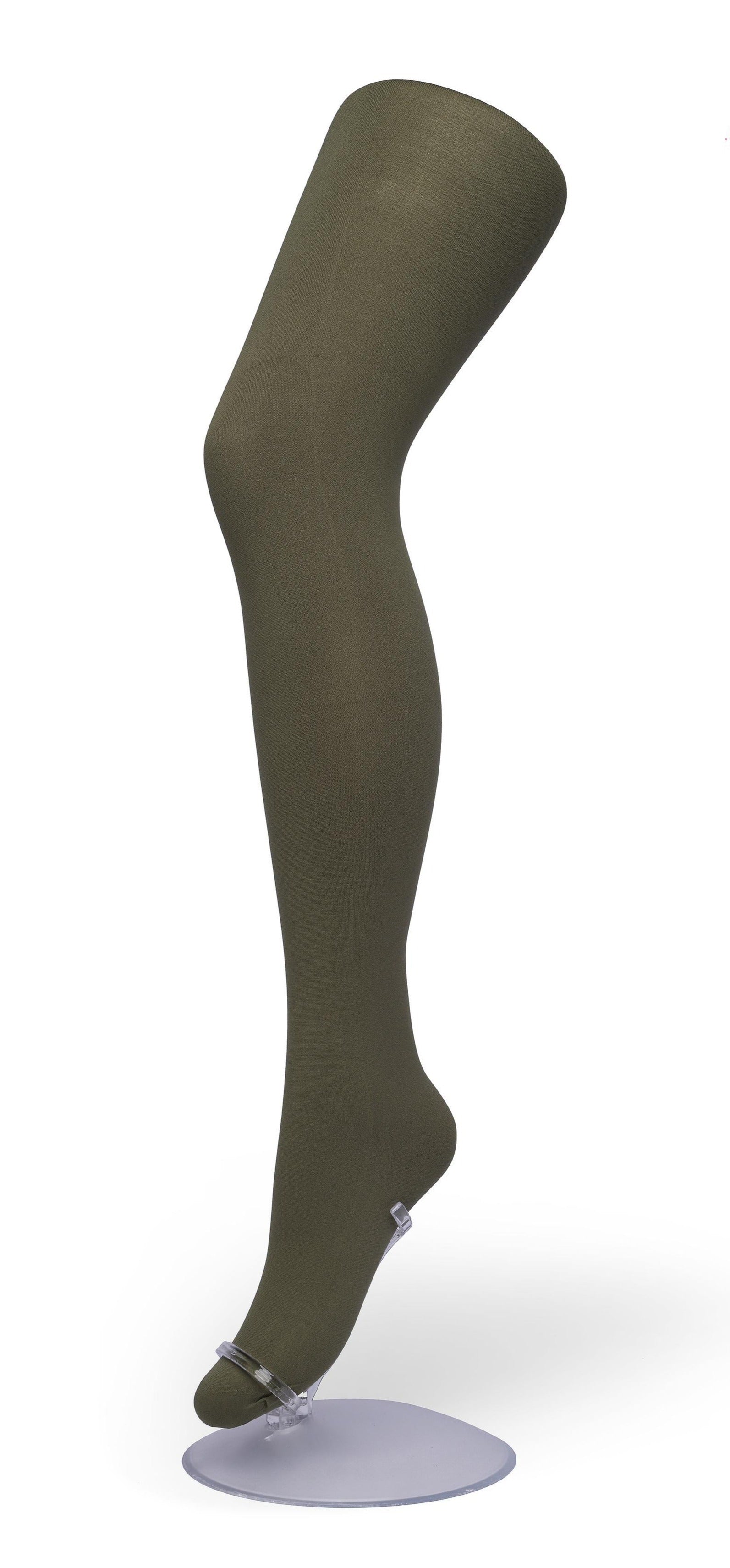 Bonnie Doon BN161912 Comfort Tights XXL - Khaki Green (olive) 70 denier soft opaque plus size tights with an extra panel in the body, extra deep waistband and flat seams.