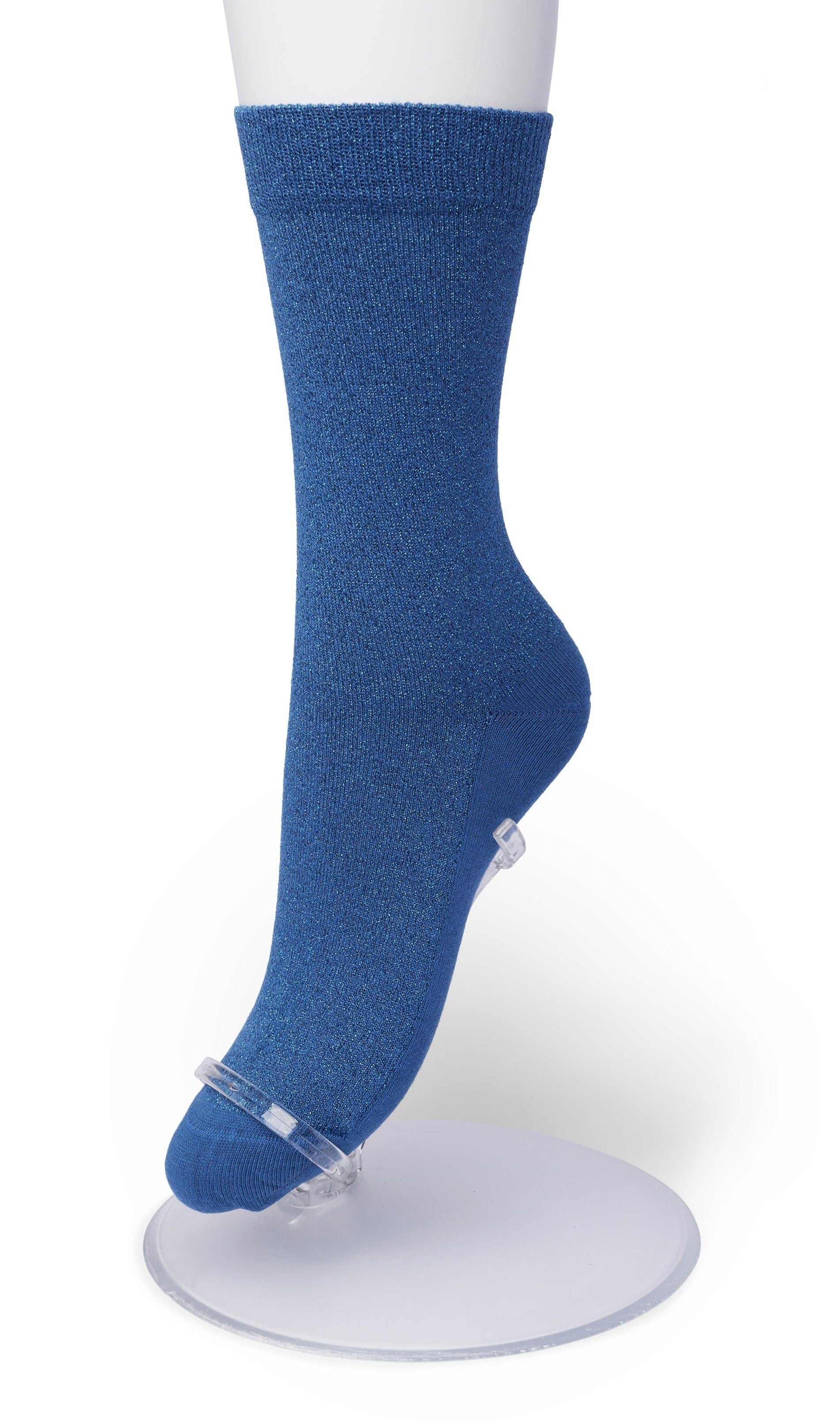 Bonnie Doon BP051138 Cotton Sparkle Socks - Blue (Ashes) socks with sparkly glitter lam̩ lurex
