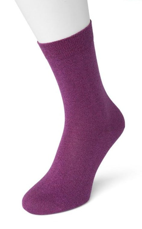 Bonnie Doon BP051138 Cotton Sparkle Socks - Light purple (Viola) socks with sparkly glitter lam̩ lurex