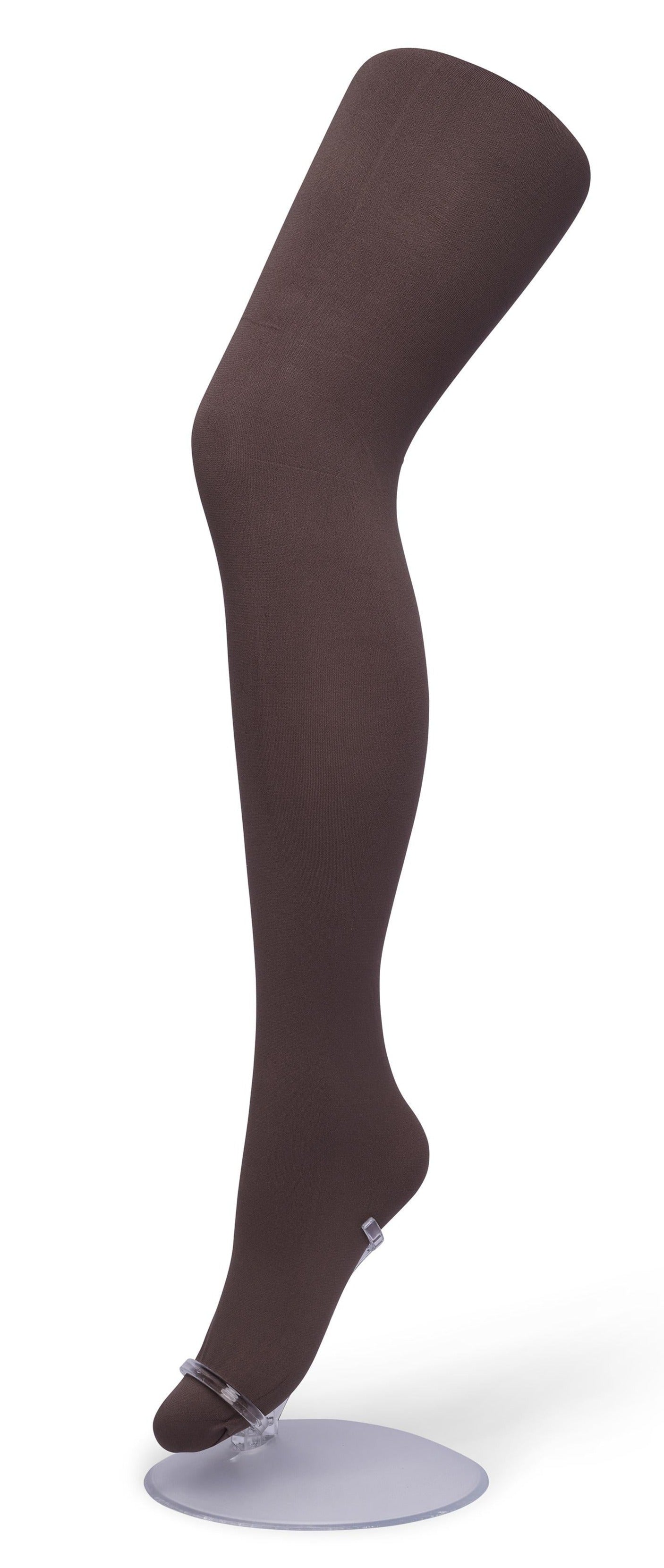 Bonnie Doon BN161912 Comfort Tights XXL - Light Brown Taupe (shopping bag) 70 denier soft opaque plus size tights with an extra panel in the body, extra deep waistband and flat seams.