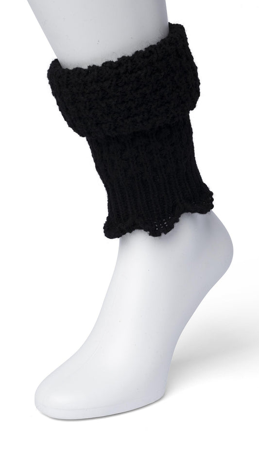 Bonnie Doon - Honeycomb Boot Top BN351789 - black leg warmer boot cuff