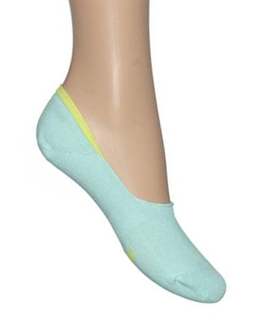 Bonnie Doon BN46.10.10 Tipped Sneaker Footie - turquoise shoe liner invisible sock
