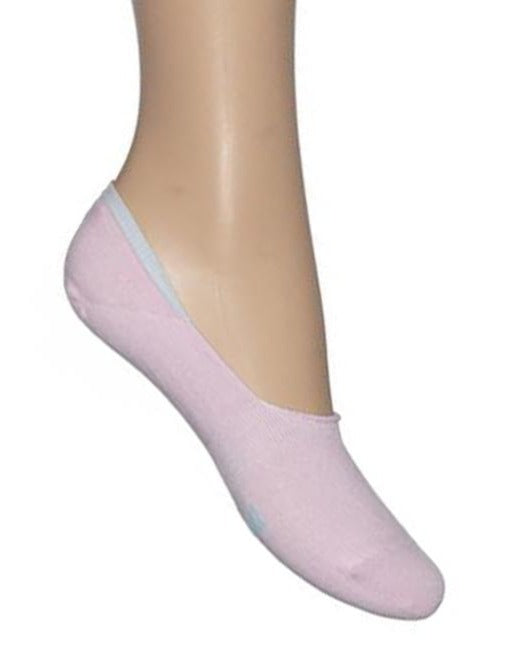 Bonnie Doon BN46.10.10 Tipped Sneaker Footie - light pink shoe liner invisible sock