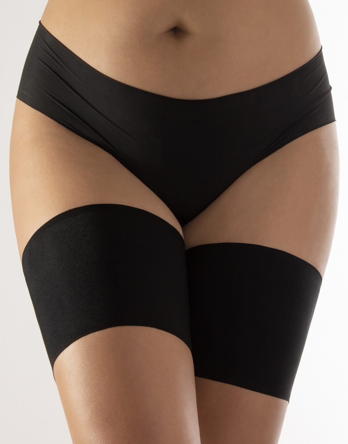 Calzitaly Black Anti-Chafing Thigh Bands to help prevent thigh rash/chub rub