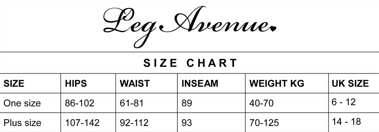 Leg Avenue - Size Chart