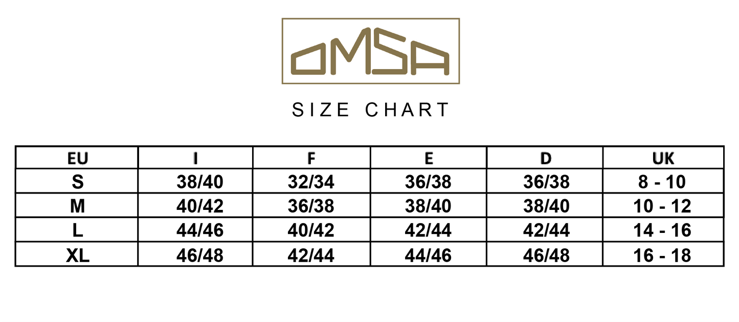 Omsa - Size Chart