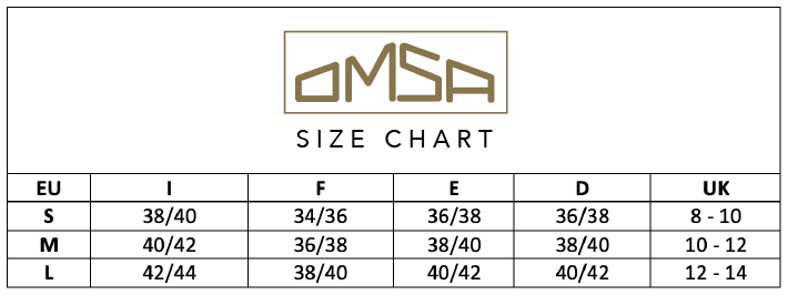 Omsa - Size Chart