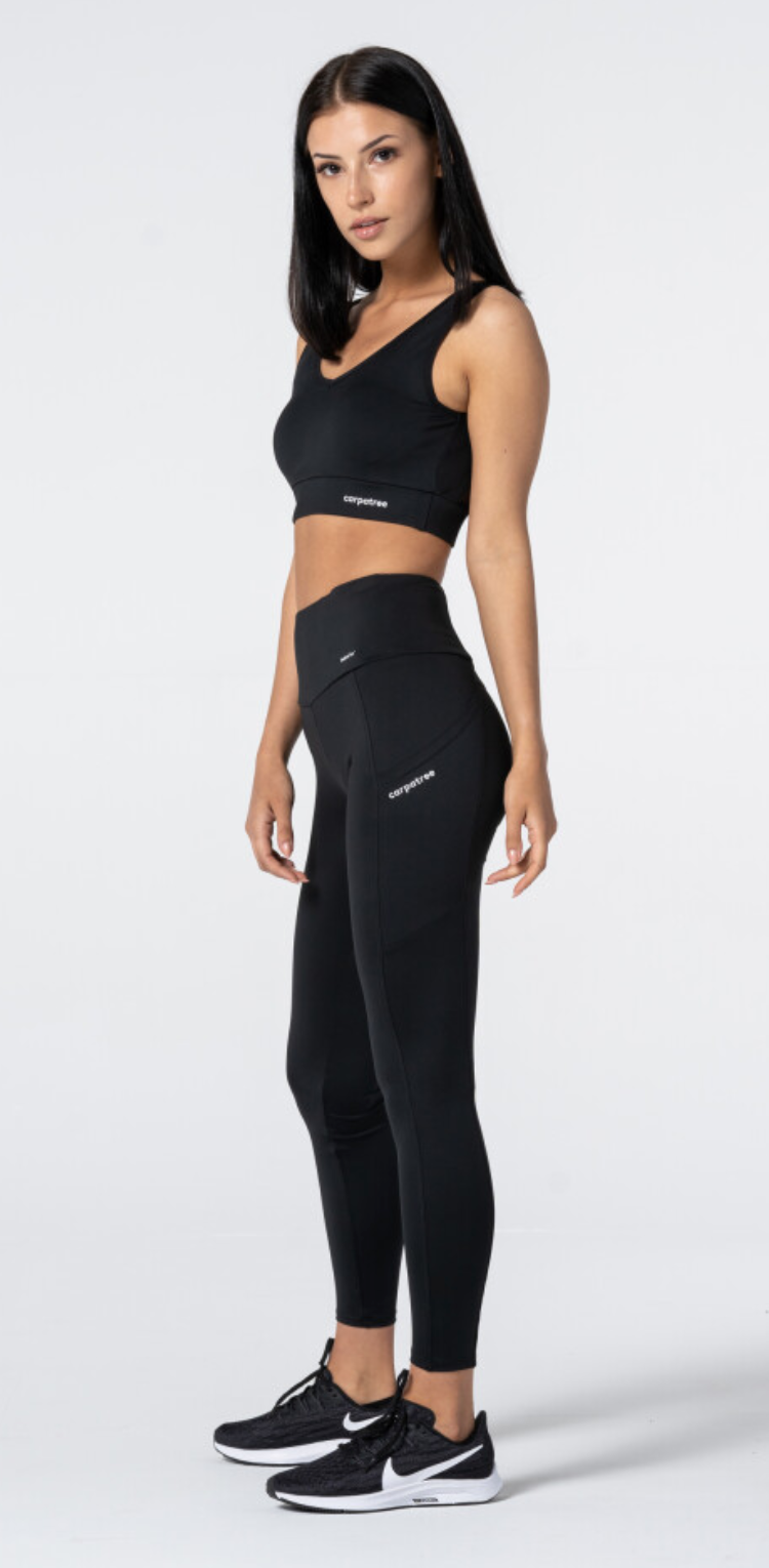 Carpatree Libra Pocket Leggings - High waisted sports leggings with 3 pockets, 2 side pockets and a hidden pocket in the waistband.