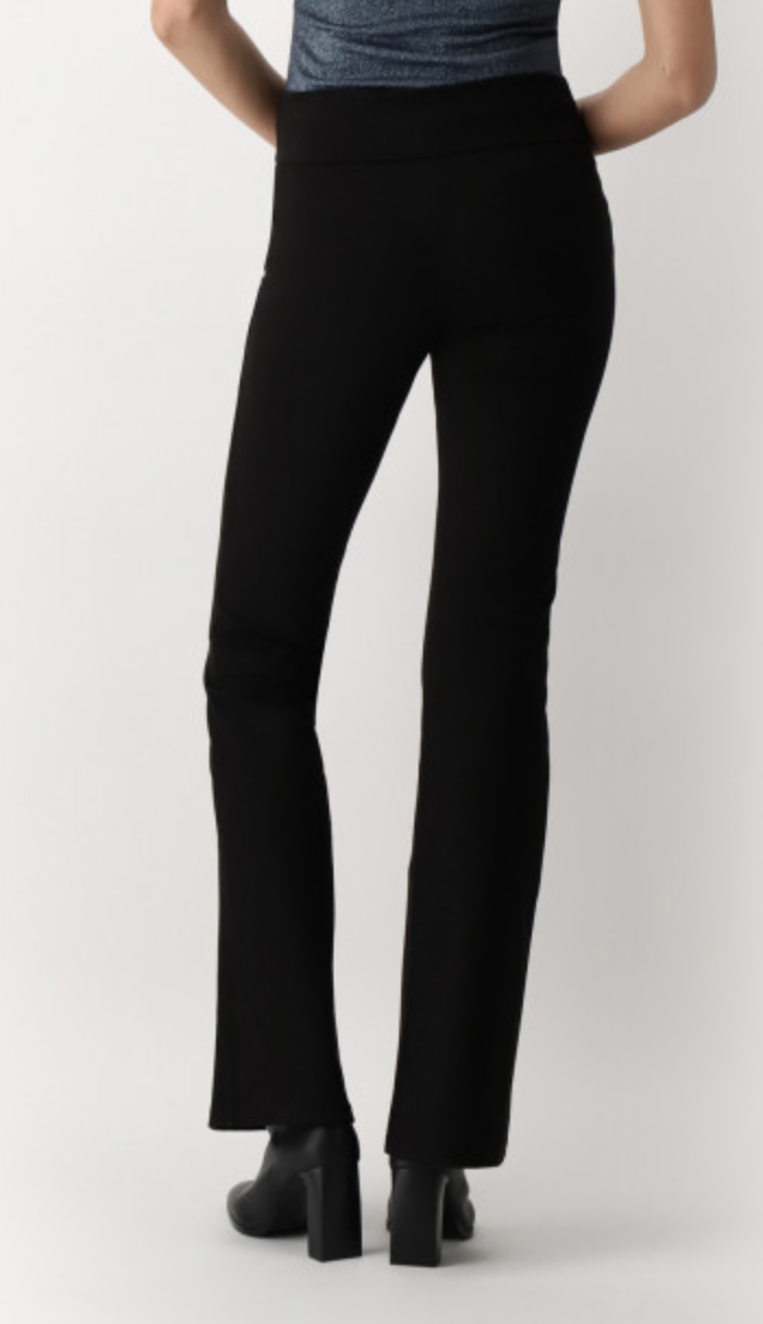 OroblÌ_ Dandelion Flare Pull-On Leggings - High waisted flair legged trouser leggings (treggings). Available in black and ivory cream.