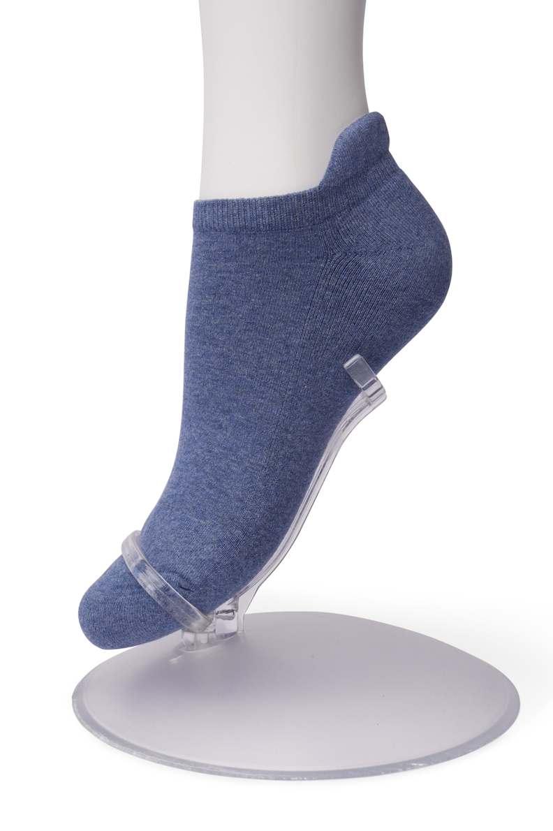 Bonnie Doon - BE631050 Cushion Short Sock - denim blue low ankle cotton sports sock