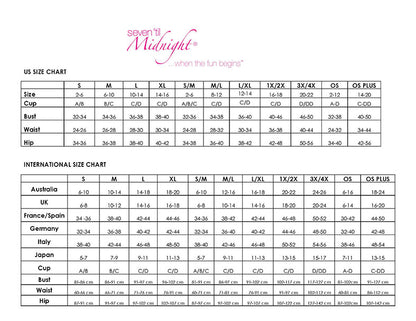 Seven 'Til Midnight - Size Chart