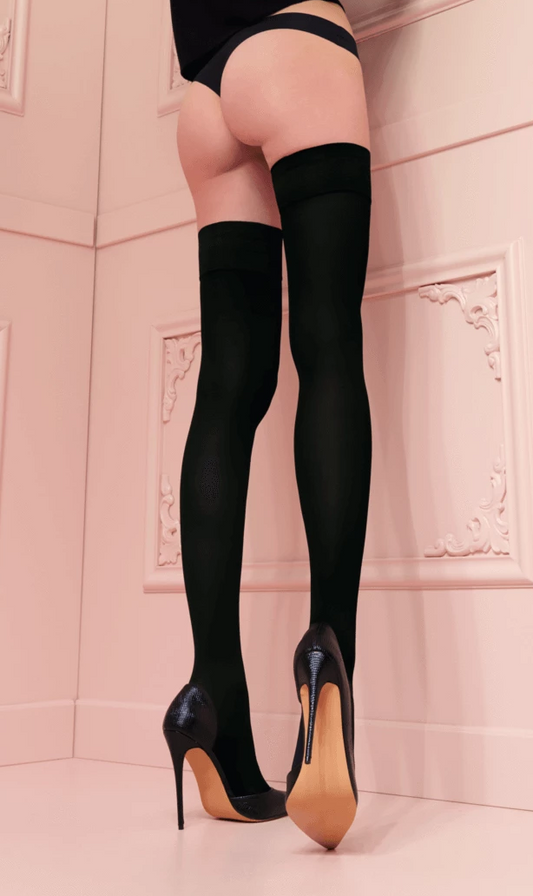 Trasparenze Miranda 70 Autoreggente - matte opaque hold-ups / stay-ups in black, navy, purple, red and grey