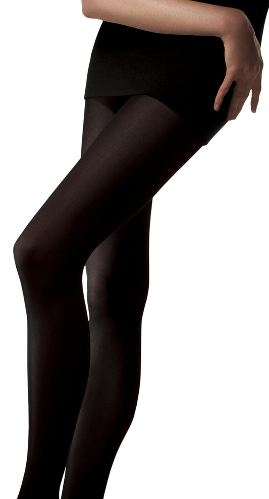 Omsa Velour 70 Collant - Ultra opaque matte tights in soft microfibre, available in black, brown and grey, in sizes S, M, L and XL