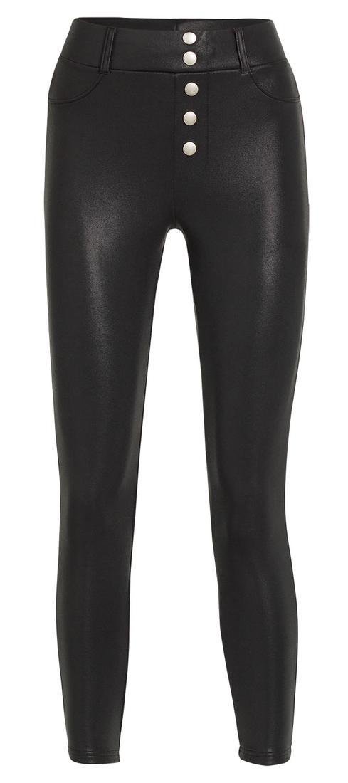 Ysabel Mora 70261 Thermal Push-Up Leggings - black faux leather thermal high waist leggings 