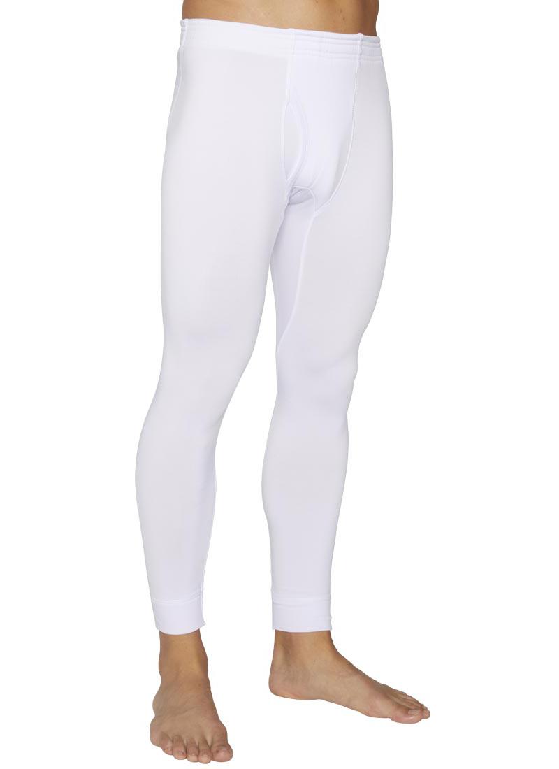Ysabel Mora 70200 Thermal Long Johns - white fleece lined warm thermal leggings for men