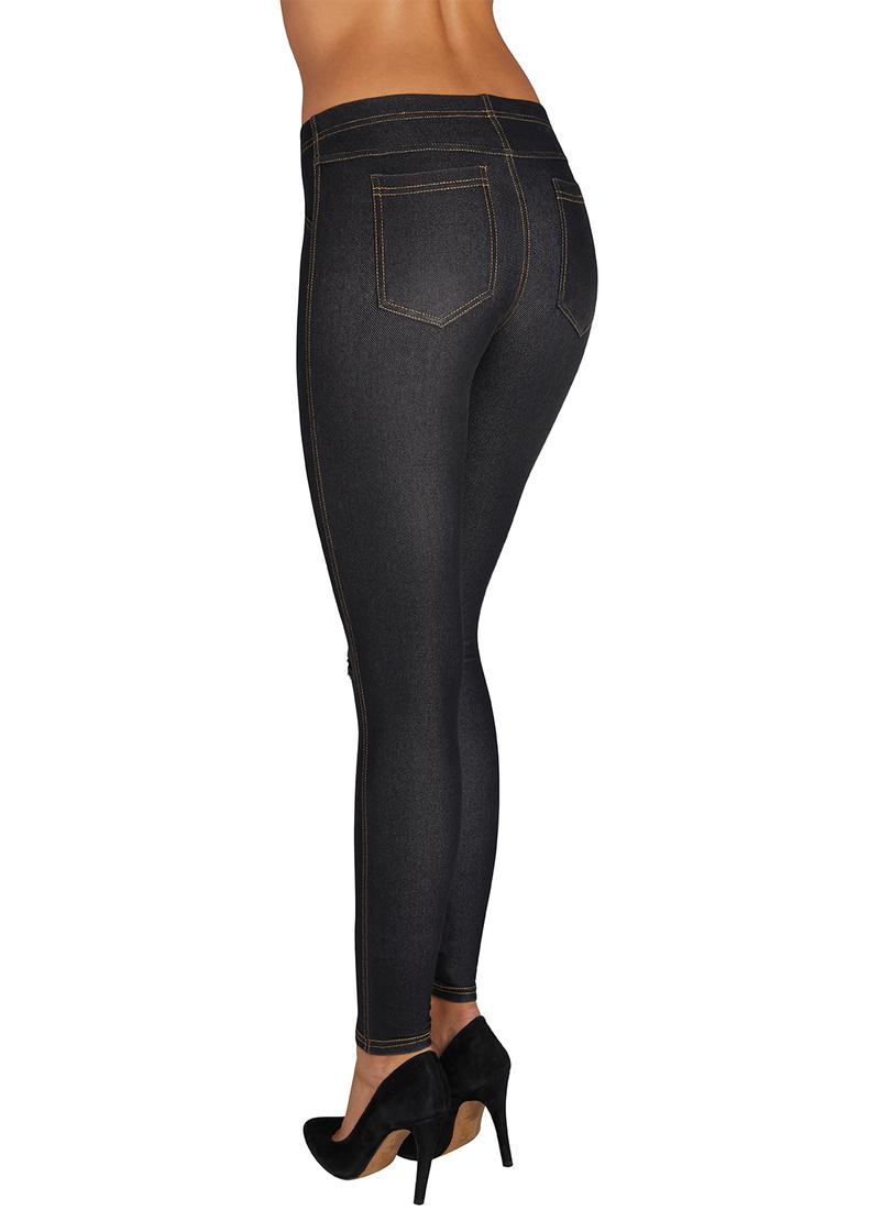 Ysabel Mora - 70213 Ripped Distressed Jeans - black denim stretch cotton jeans/jeggings, available in sizes S,M, L and XL