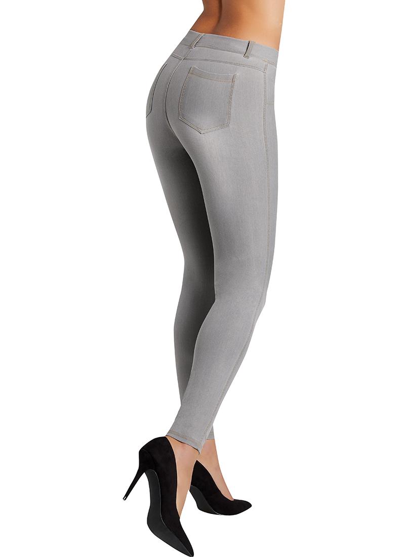 Ysabel Mora - 70214 Push-up Jeans - light grey denim stretch cotton jeans/jeggings, available in sizes S,M, L and XL
