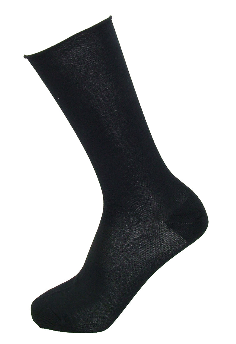 Ysabel Mora - 12345 Bambu - navy no cuff bamboo ankle socks, breathable and cool in the Summer, warm in the Winter