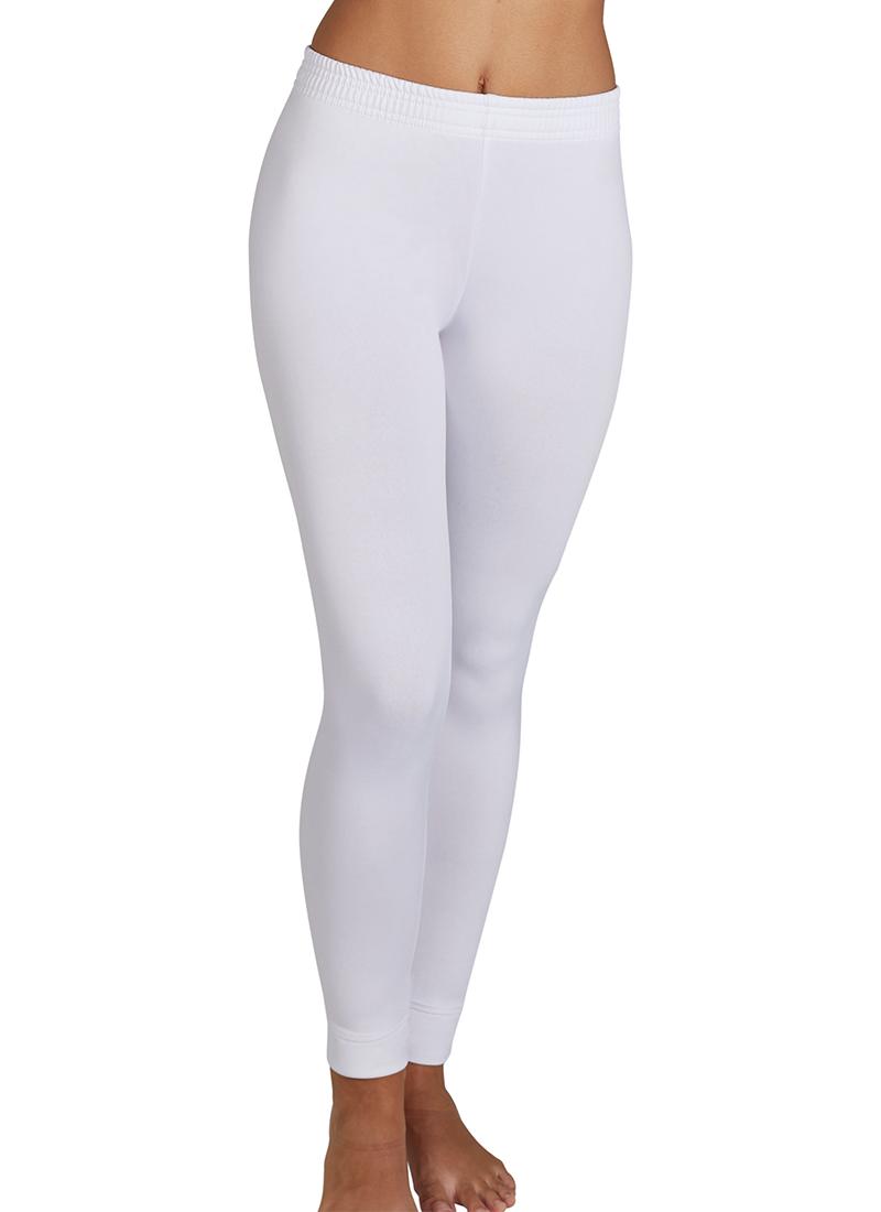 Ysabel Mora - 70002 Thermal Fleece Lined White Leggings