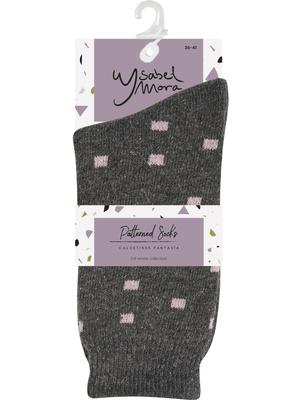 Ysabel Mora Patterned Angora Socks