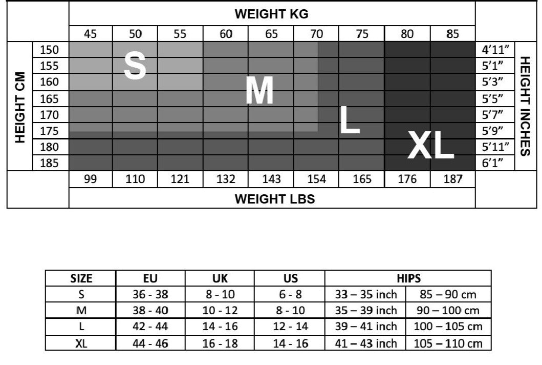 Ysabel Mora - Size Chart