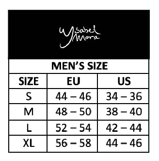 Ysabel Mora Men's Size Chart