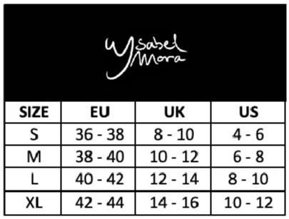 Ysabel Mora Size Chart (tops)