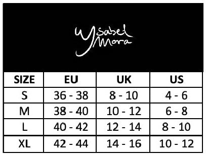 Ysabel Mora - Size Chart