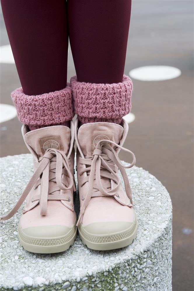 Bonnie Doon - Honeycomb Boot Top BN351789 - dusty pink leg warmer boot cuff