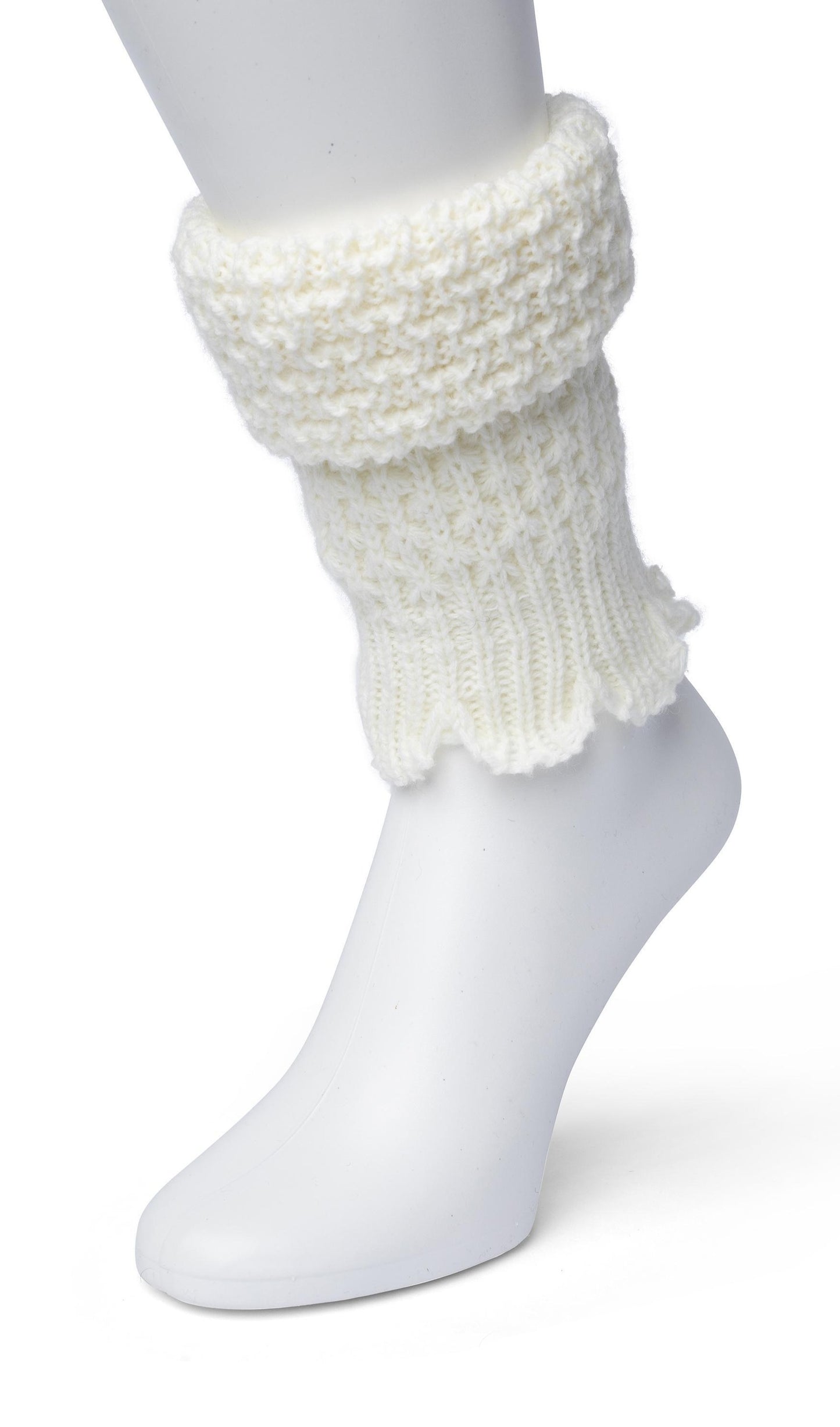 Bonnie Doon - Honeycomb Boot Top BN351789 - ivory cream leg warmer boot cuff