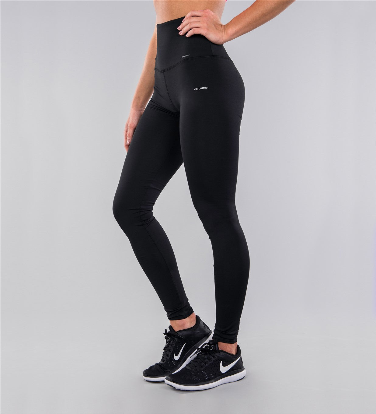 Carpatree High Waist Leggings - black high waisted sports leggings, perfect activewear
