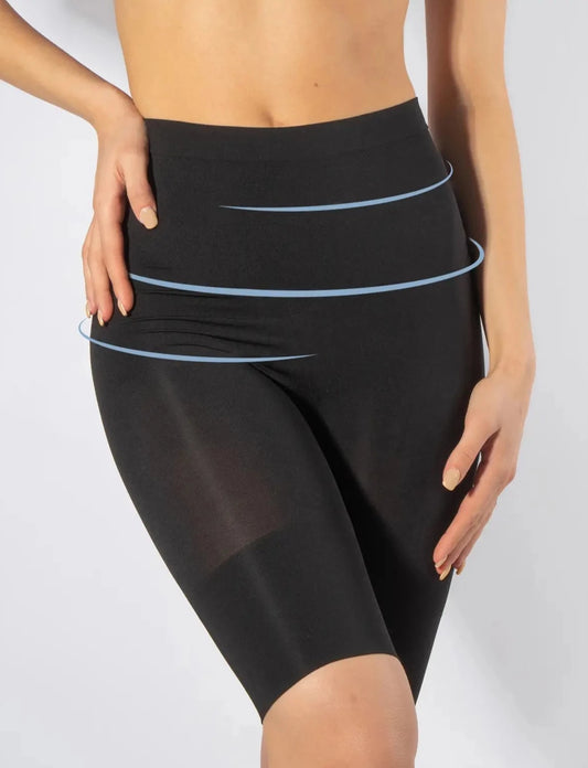Cette Slimming Shorts - Black soft and invisible seamless shaping shorts that helps to slim the tummy, shape the hips and pushes up the bum.