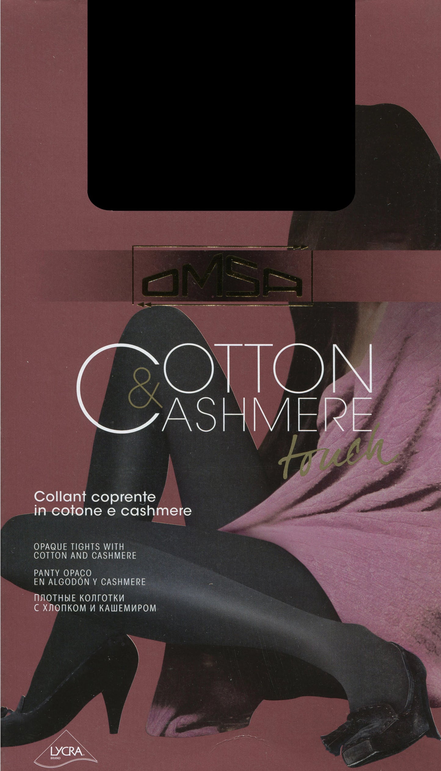 Omsa Cotton & Cashmere Tights - warm knitted winter tights
