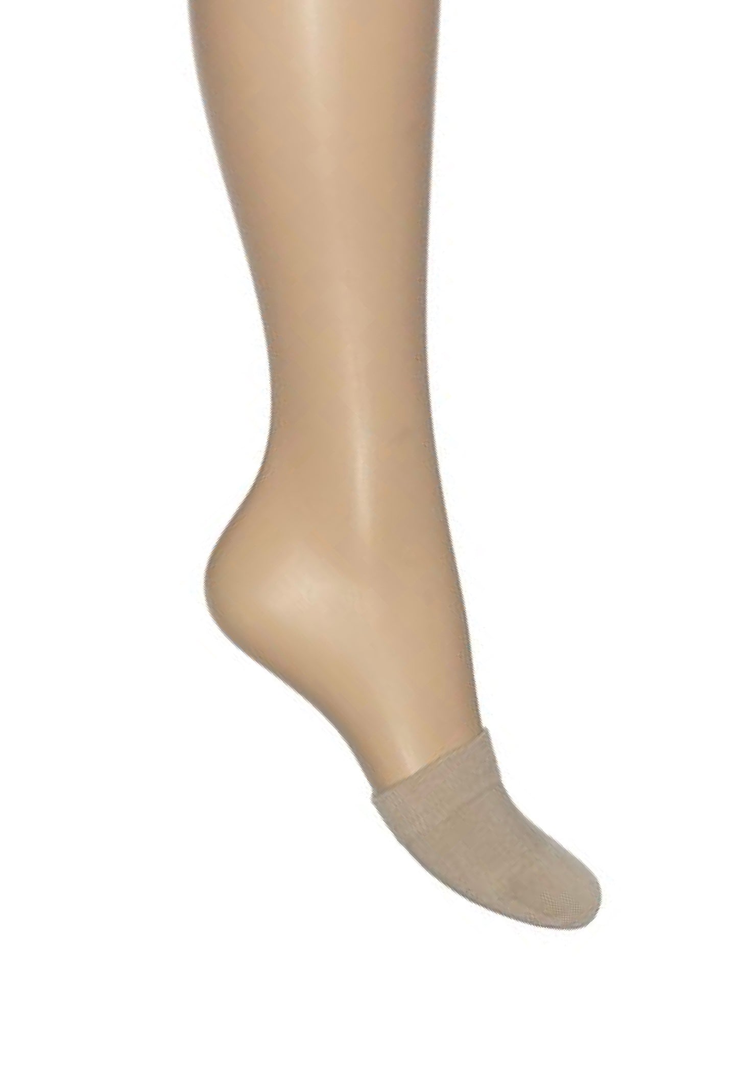 Bonnie Doon Toe Cover BE311000 - beige cotton toe sock perfect for wearing with mules or sling back shoes