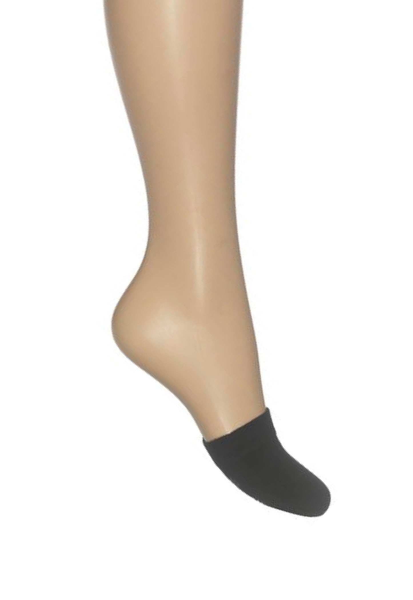 Bonnie Doon Toe Cover with Puff Print BE611000 - black toe cover sock with grip print sole