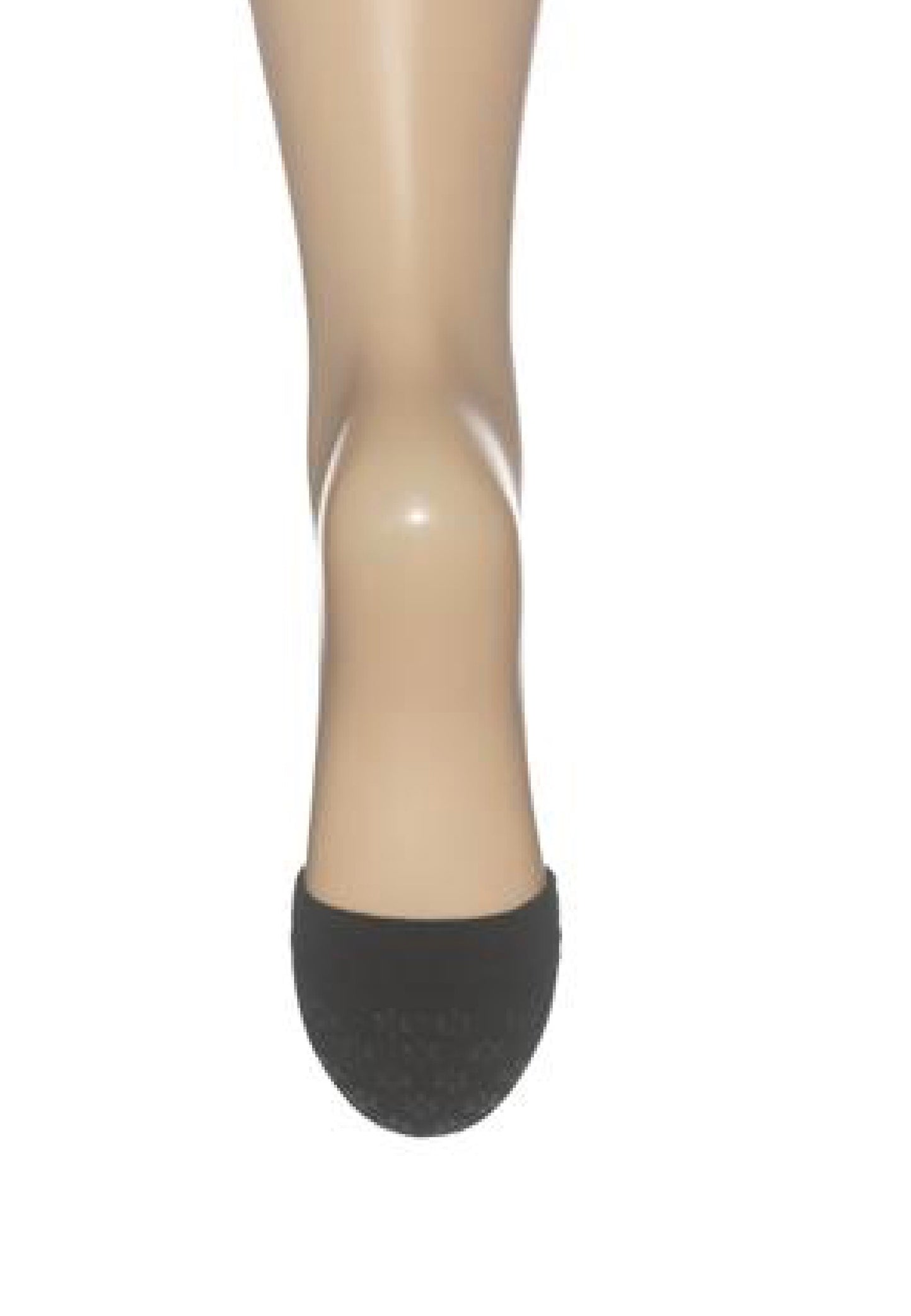 Bonnie Doon Toe Cover with Puff Print BE611000 - black toe cover sock with grip print sole