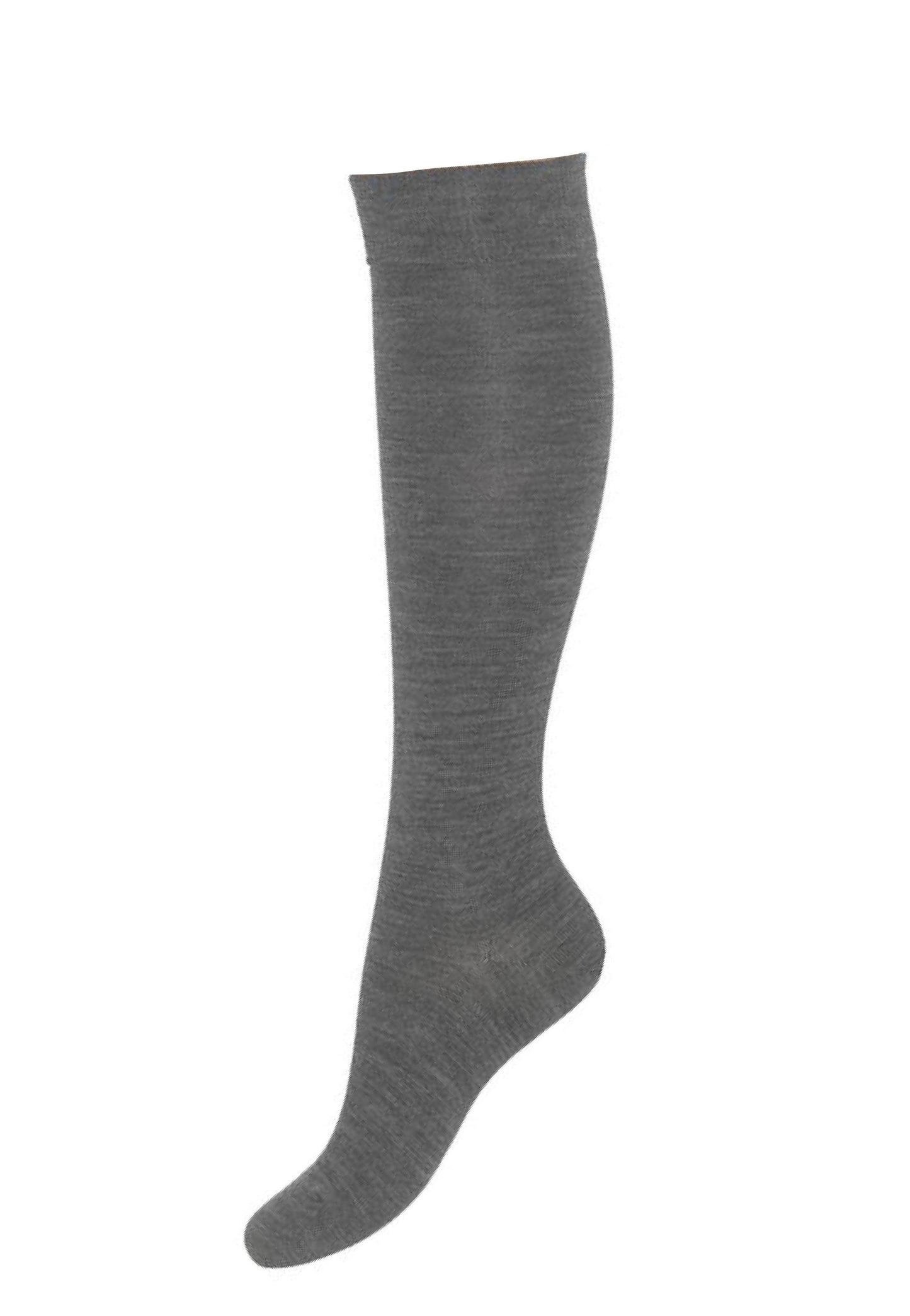 Bonnie Doon Wool/Cotton Knee-High R715011 - grey thermal knee socks perfect for cold Winters