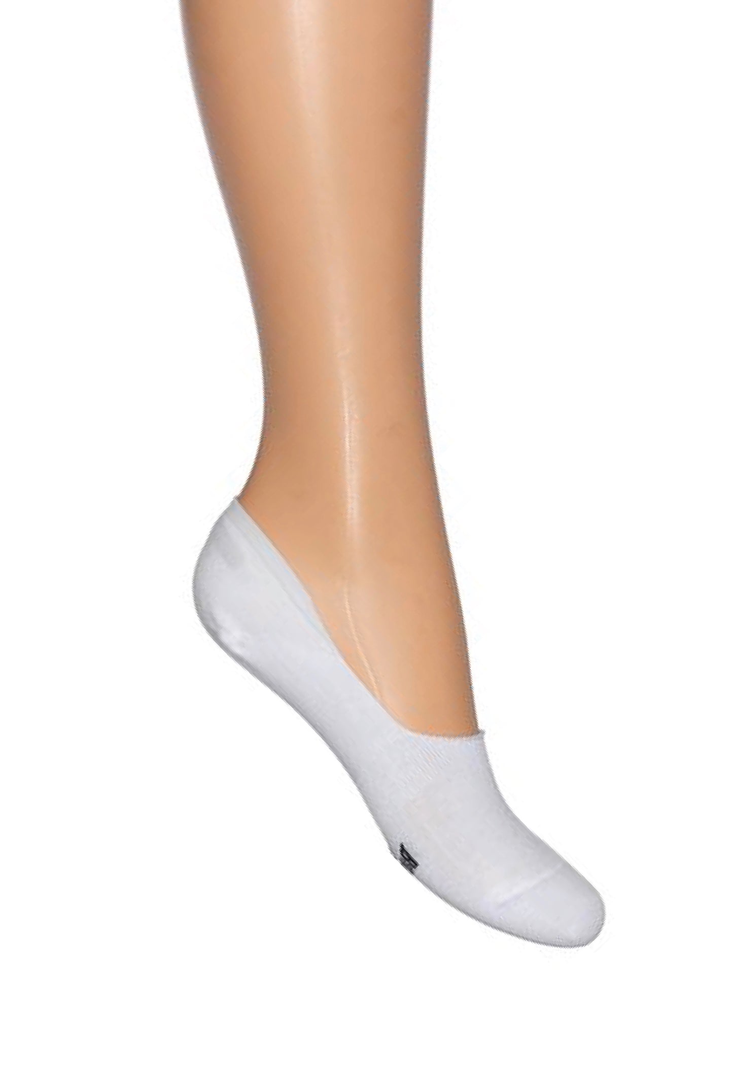 Bonnie Doon BN46.10.10 Sneaker Footie - white cotton sports shoe liner no show socks