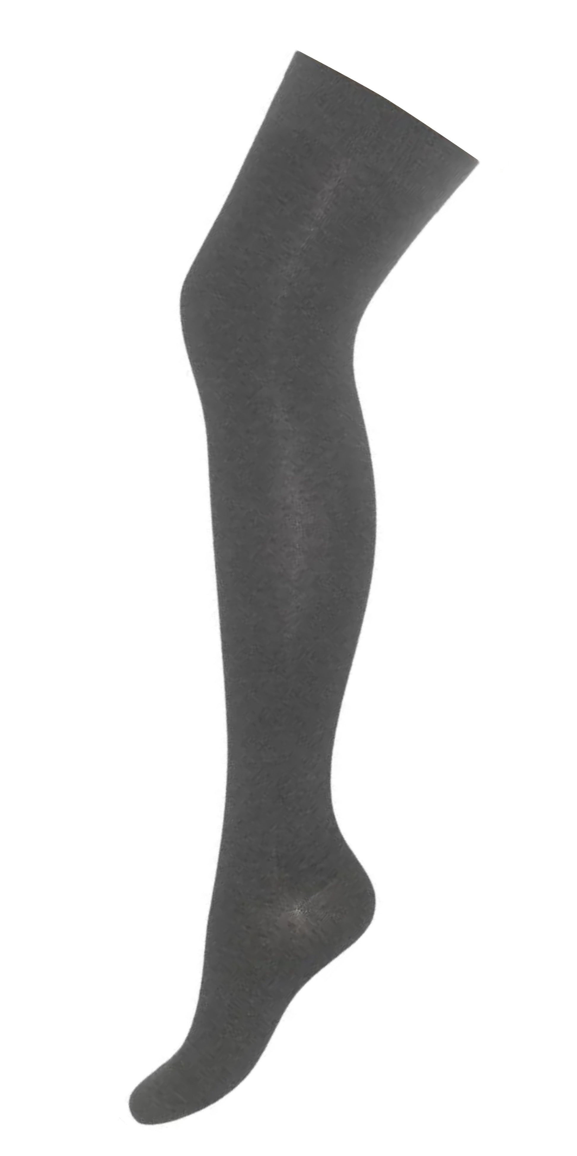 Bonnie Doon Cotton Over The Knee Sock P53496 - grey cotton thigh high socks