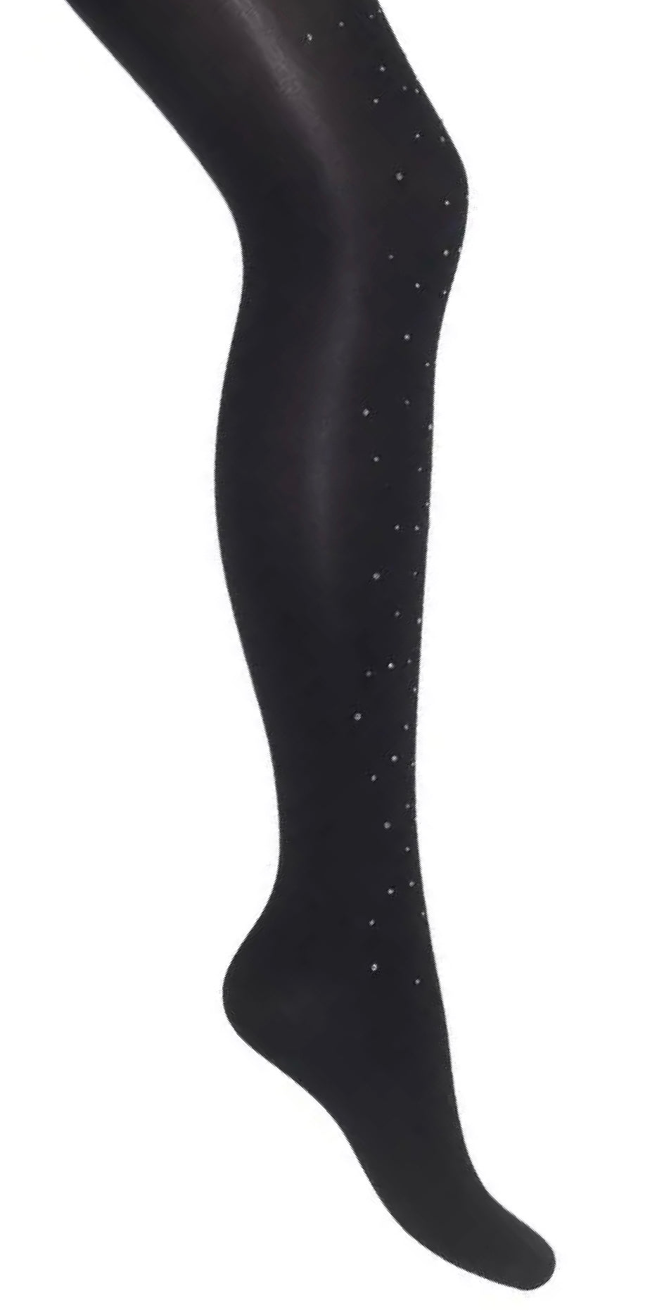 Bonnie Doon bn75.19.68 Chic Tights - black opaque tights with sparkly diamant̩ rhinestones dotted all over, perfect for party season