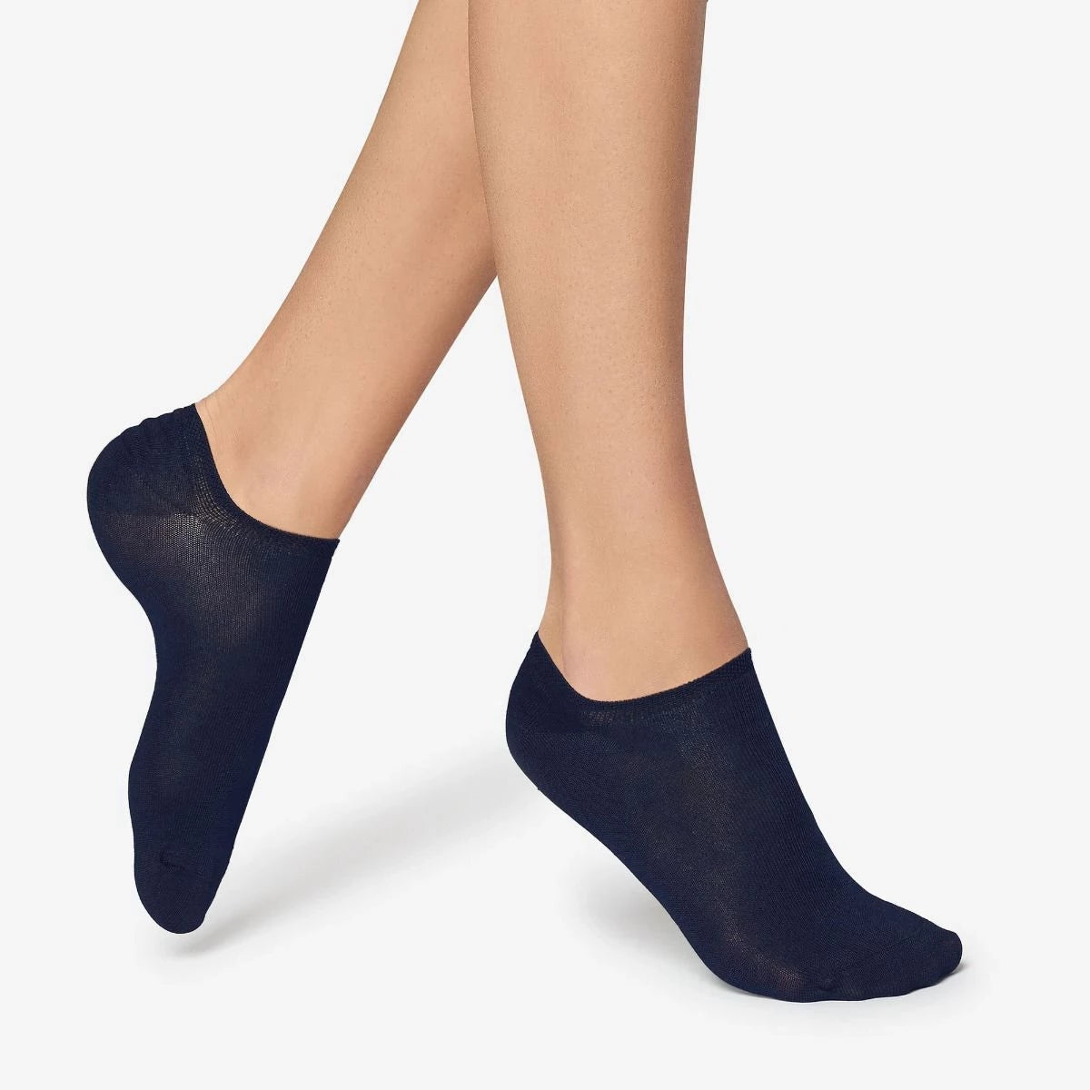 Omsa Minicalzino Liscio - navy light low cotton ankle socks