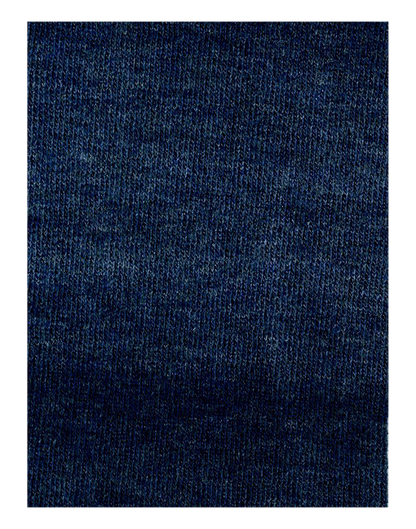 Soft viscose ankle socks in shades of blue with a soft roll top edge cuff.