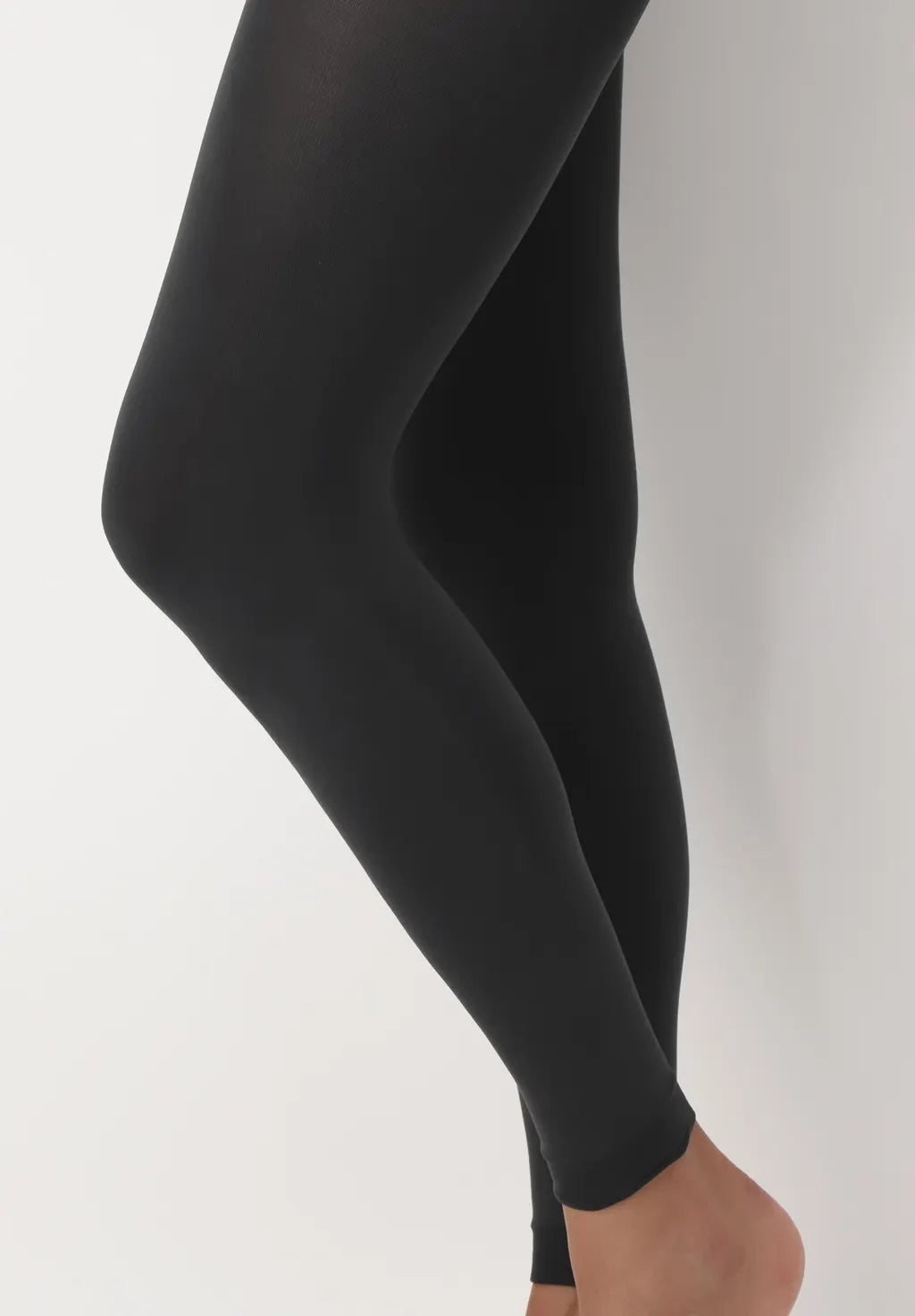 OroblÌ_ All Colors 120 Leggings - Dark grey ultra opaque soft matte footless tights with flat seams, gusset and deep waist band.