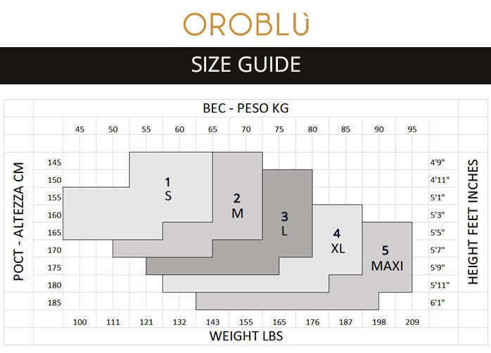 Oroblù - Size Chart