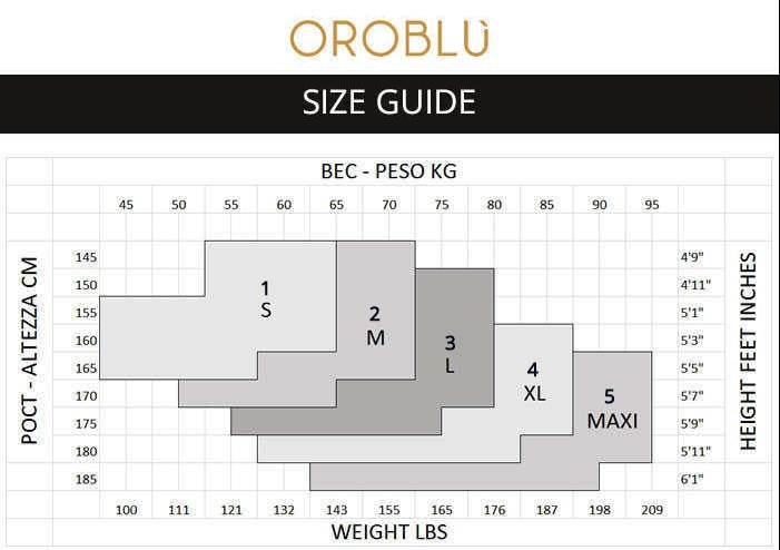 OroblÌ_ - Size Chart