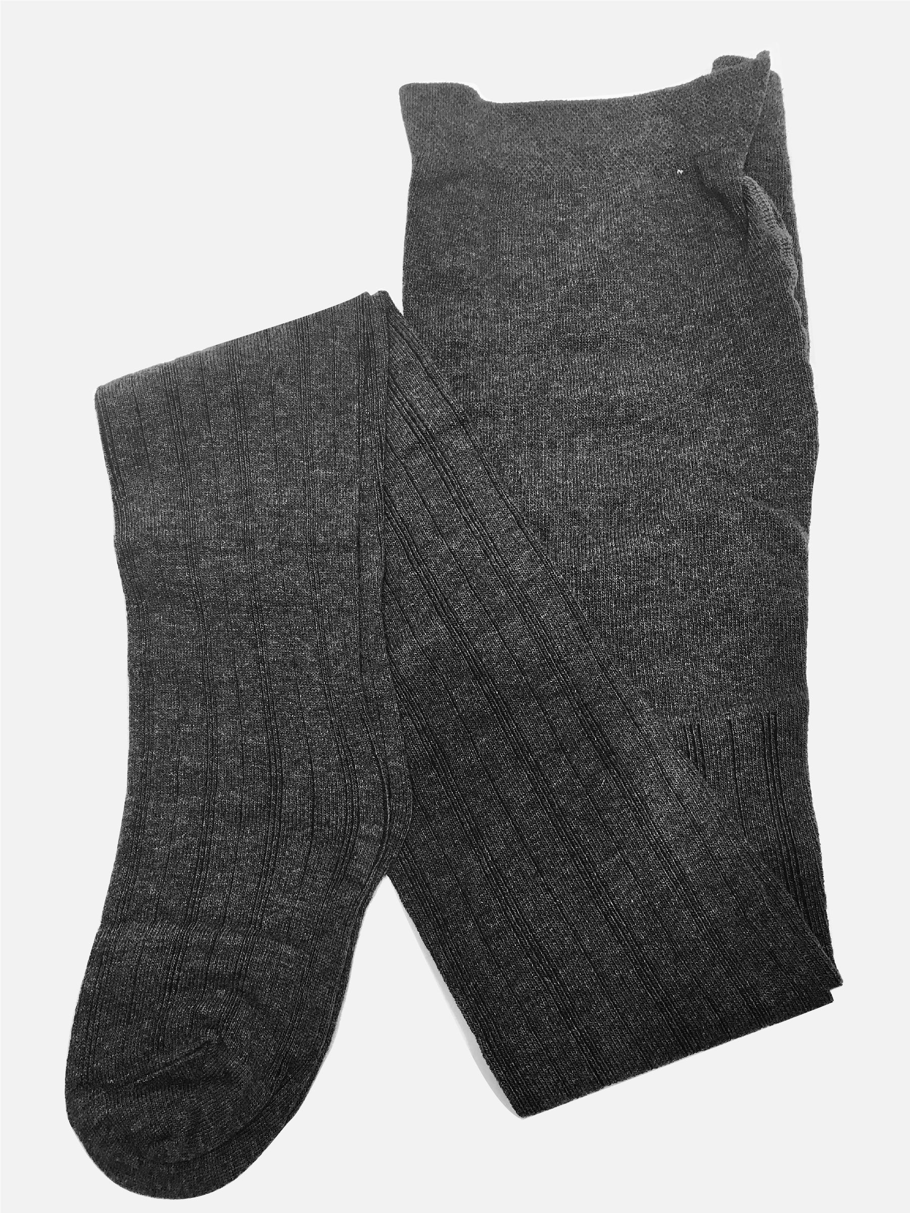 Os̩ Siberia Collant - dark grey wool and cotton knitted warm thermal knitted tights