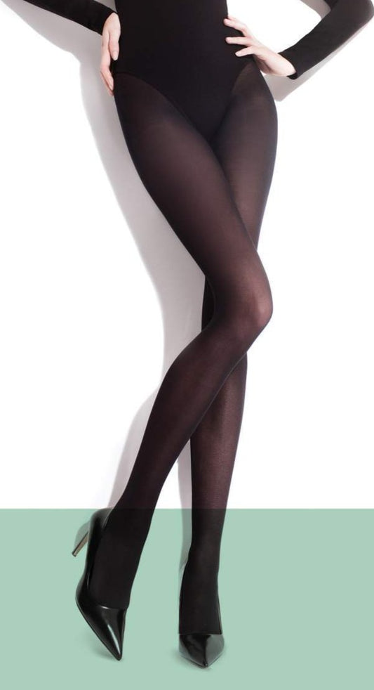 Fiore C 5106 Paula Tights - Classic semi-opaque tights with a reinforced boxer top. Available in cream, white and light grey