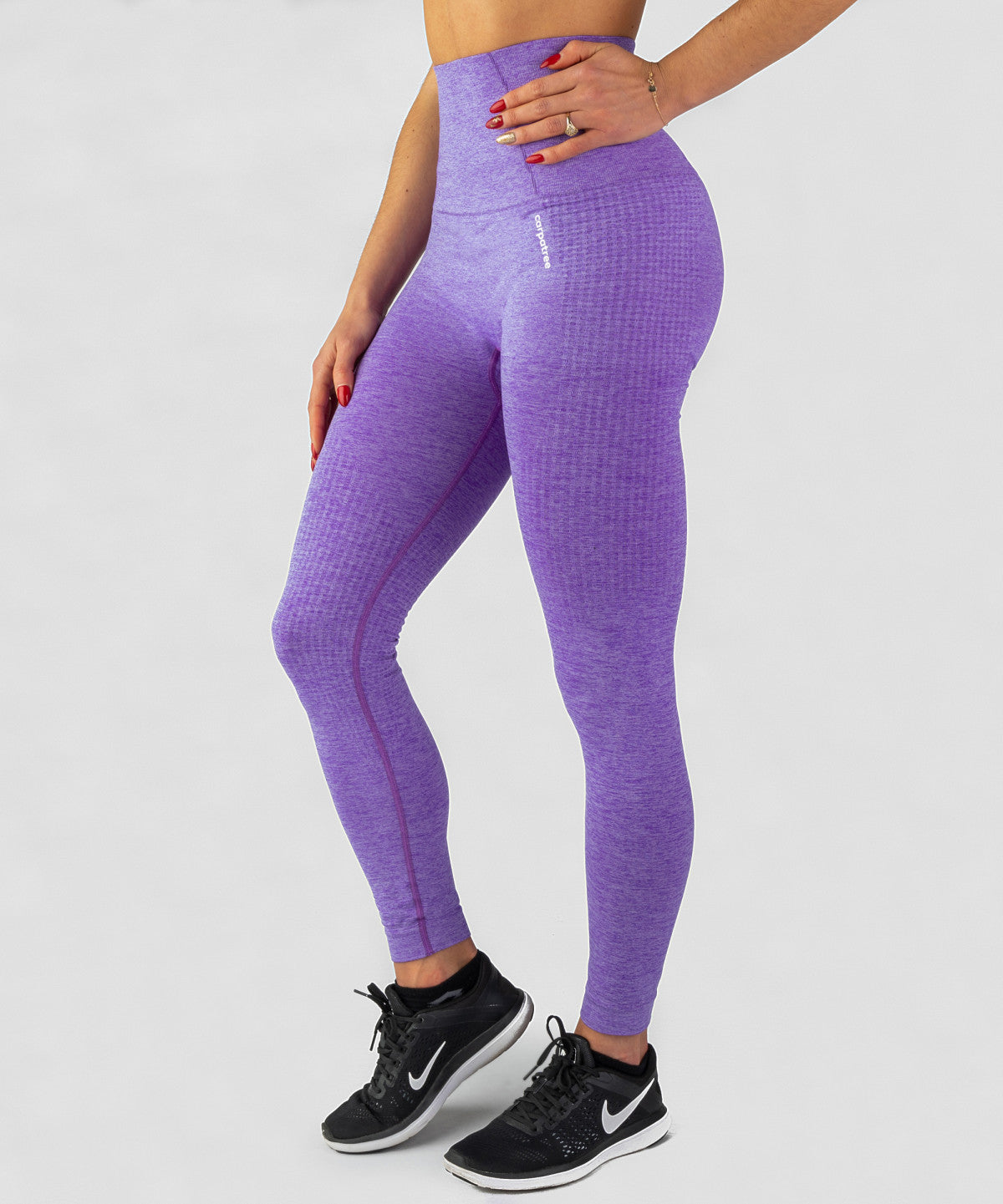 Women's Burgundy Phase Seamless Leggings - Carpatree