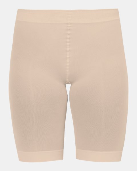 Sneaky Fox Microfibre Shorts - Pastel nude soft matte opaque knee length bicycle short tights with cotton gusset and flat seams.